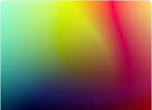 A colorful gradient blending shades of green, yellow, red, and blue.